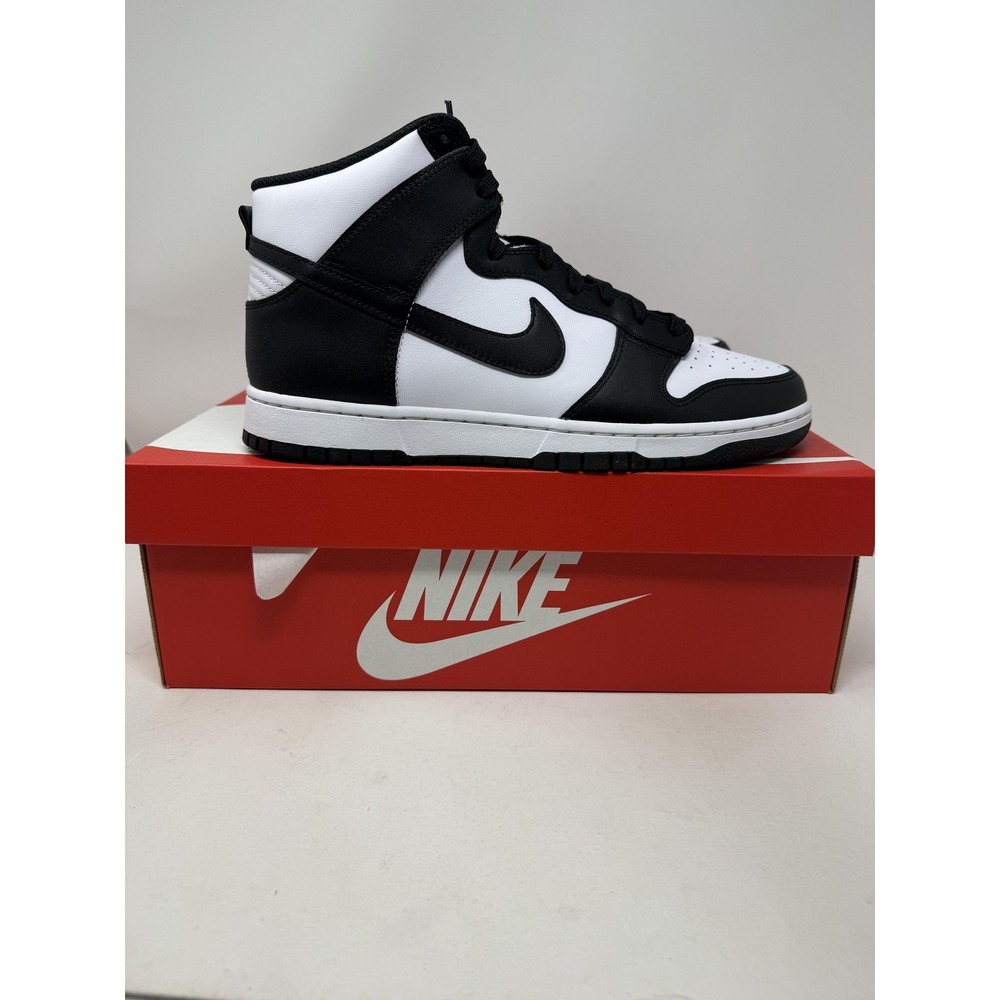 Nike Dunk Hi Retro Shoes Mens Size 12 Black White Basketball Sneakers DD1399-105